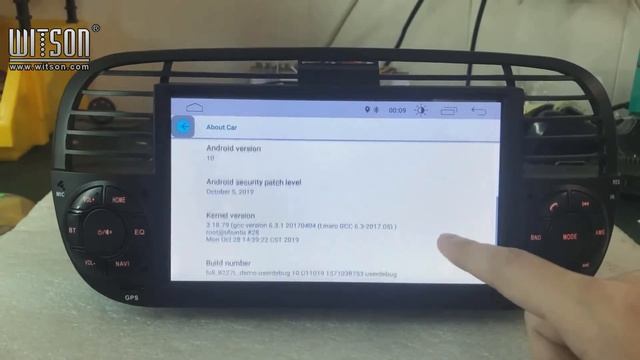 Android 10 For FIAT 500 (NO DVD deck inside) System Setting View (KS6779B) смотреть онлайн