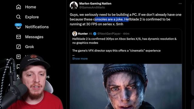 Hellblade 2 is ONLY 30fps! ANOTHER XBOX L?! смотреть онлайн