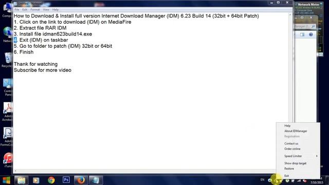 IDM 6 23 Build 14 Full 32bit + 64bit Patch смотреть онлайн