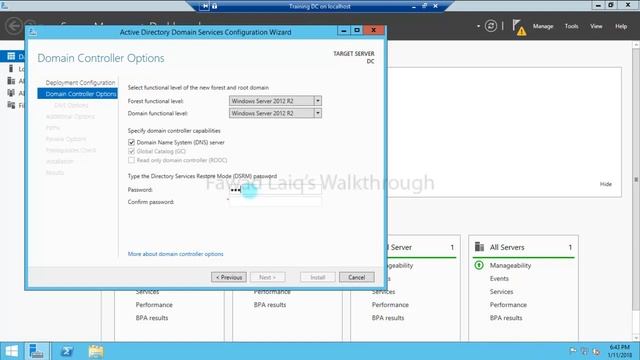 Installing Active Directory to Create a Windows Server 2012 R2 Domain Controller смотреть онлайн