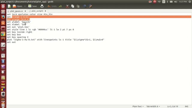 Plot a graph using Gnuplot and LaTeX смотреть онлайн