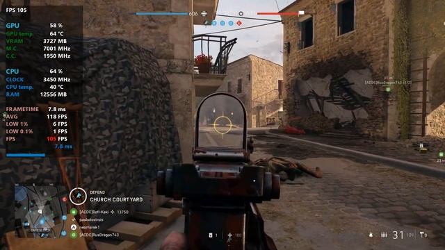 Battlefield 5 | RTX 3060 Ti 8gb & Ryzen 7 2700 | 1080p | Gameplay смотреть онлайн