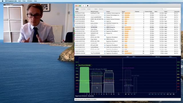 Demo of WiFi analysis with WiFi Explorer Lite смотреть онлайн
