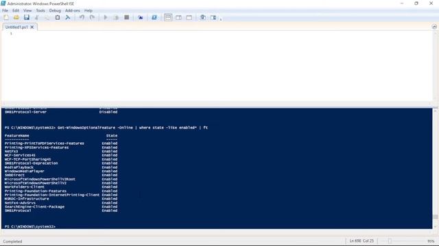 Enable Disable windows feature with PowerShell смотреть онлайн