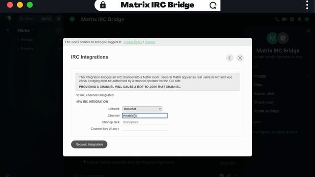 Matrix IRC Bridge Tutorial смотреть онлайн