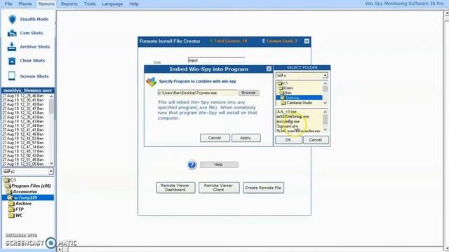 Inject Spy Software into any Exe file Remote Spy Inject смотреть онлайн