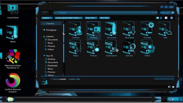Alienware Evolution ThemePack win8 смотреть онлайн