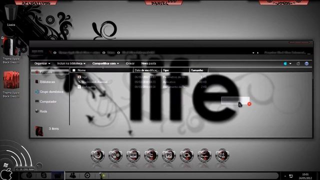 Thema Apple Black Glass + Extras смотреть онлайн