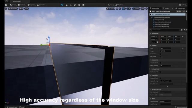 Parametric window | Unreal engine component | Generate window based on a defined size смотреть онлайн