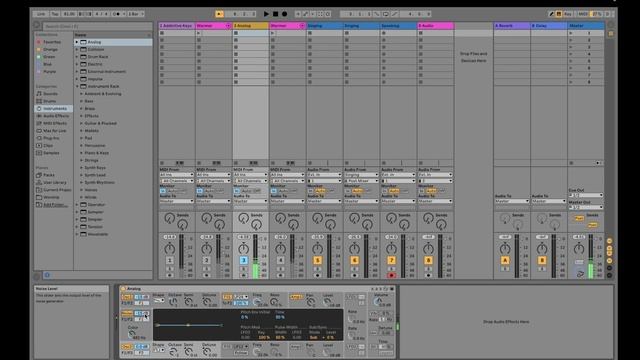 Creating an Instrument in Ableton using Analog (for MacBook M1 users) смотреть онлайн