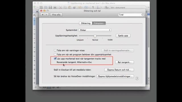 Uppläsning av markerad text - Mac смотреть онлайн