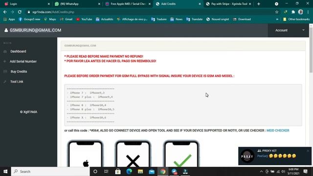 HOW TO ADD CREDIT WITH PAYPAL FOR BYPAS ICLOUD WITH XGRINDA TOOL ✅✅✅✅✅ смотреть онлайн