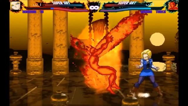 Mugen : Android 18 (DBZ) Vs Human Torch (Marvel) (Request) смотреть онлайн