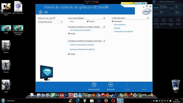 Como Configurar o Painel da Intel HD Graphics (Ganhar FPS em Jogos) смотреть онлайн