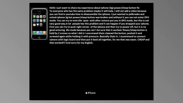 How to fix iphone Power/Sleep button смотреть онлайн