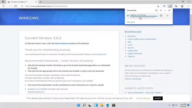 How to Download and Install Install Audacity on Windows 11/10 [Tutorial] смотреть онлайн