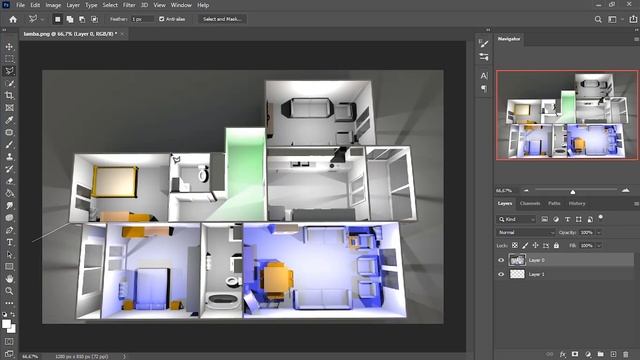 Home Assistant 3D Floorplan Nasıl Yapılır, 3D Resim üzerinden Ev Kontrolü - Realistic 3D Floorplan