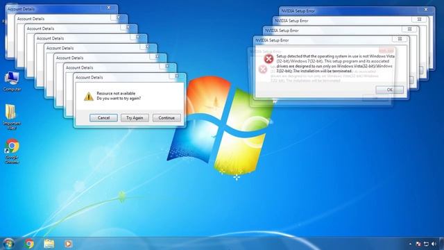 Windows 7 Crazy Error Vol.3 (w/ Real Aero Glass!) смотреть онлайн