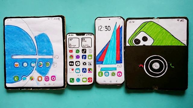 Cardboard,Xiaomi Fold2+viber/Samsung Z Flip4/ Iphone 13mini+skyphone/ Galaxy Z Fold 5 Incoming Call