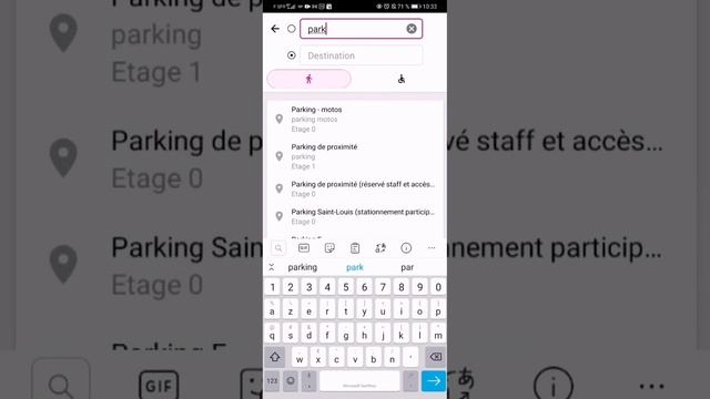 Interactive map demo of a university campus in a mobile app. смотреть онлайн