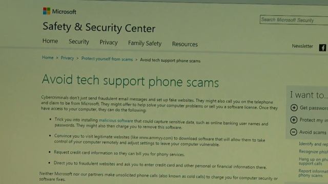 'Microsoft tech support' scam смотреть онлайн