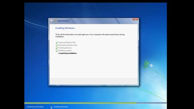 Windows 7 Installation Process Video | From Scratch to a Running Windows смотреть онлайн