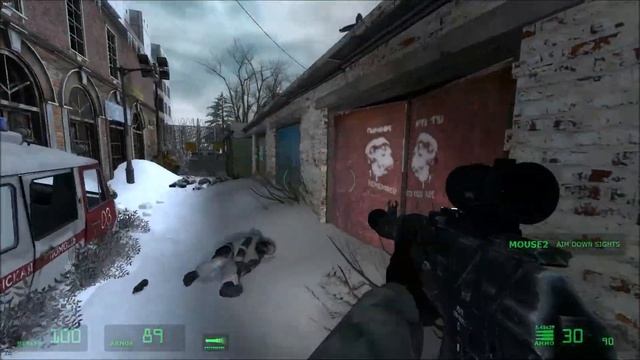 Half - Life Snowdrop 2 - Escape - Encountering Combine Soldiers In The City смотреть онлайн