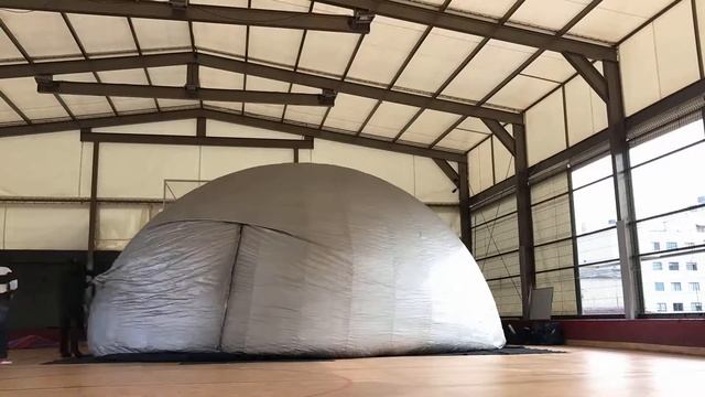 Large portable planetarium for education and entertainment - inflatable fabric structure смотреть онлайн