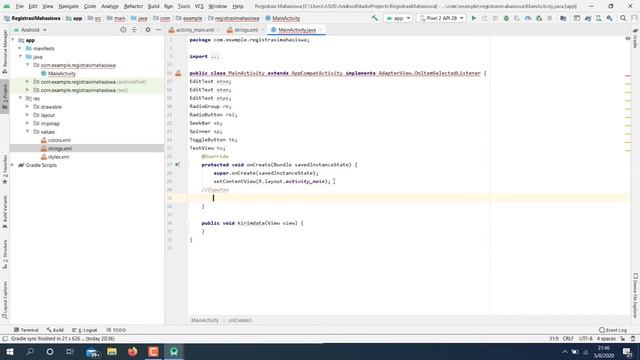 Membuat Form dan Button - Android Studio смотреть онлайн
