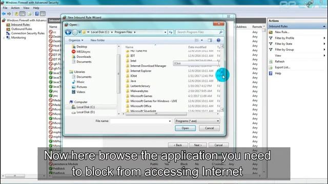 How to Block Any Game or software from Accessing Internet in Windows Firewall смотреть онлайн