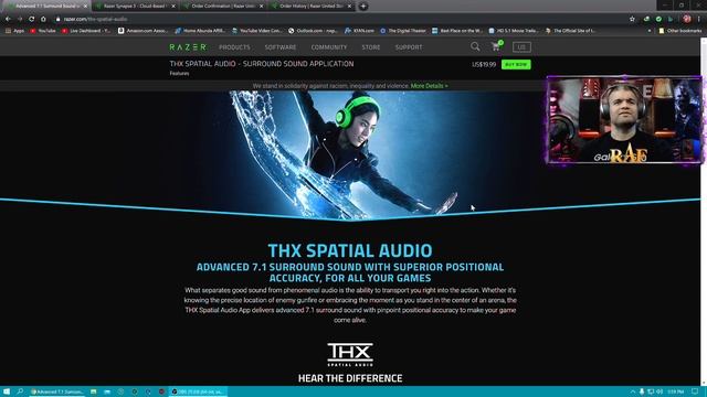 Razer THX Spatial Audio 7.1 App Is available to purchase separately for any headphones. Windows 10 смотреть онлайн