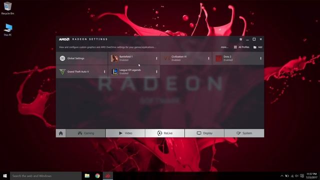 Radeon™ Software  How To Use Radeon™ Chill