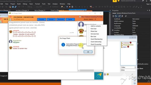 c# chat смотреть онлайн
