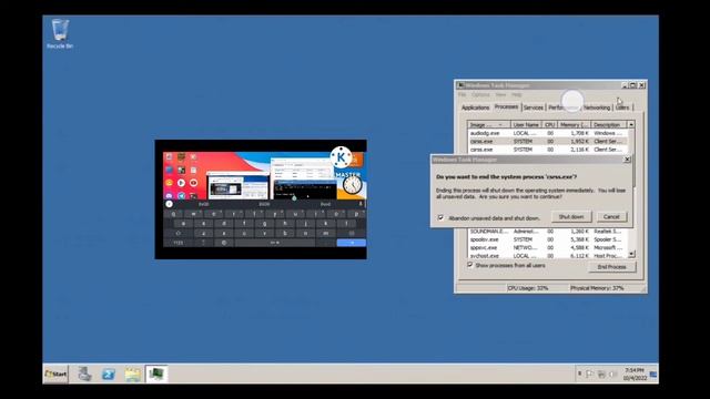 Windows Server 2008 R2 BSOD (Limbo PC Emulator X86) смотреть онлайн