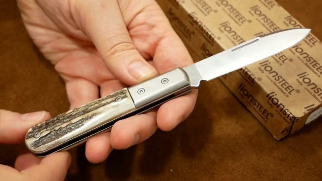 LionSteel Roundhead Spear Jack Barlow (M390 / Stag) Gentlemen Werkzeug EDC Gear Tool