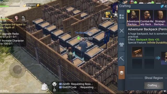 Finally Crafting Another Permanent Backpack Infinite Durability For Free / Lost in Blue (Global) смотреть онлайн