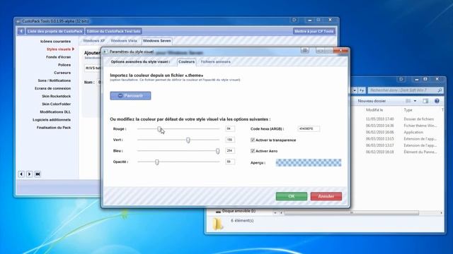 Tuto Créateur CustoPack Tools - Ajouter Style Visuel Vista / 7 смотреть онлайн
