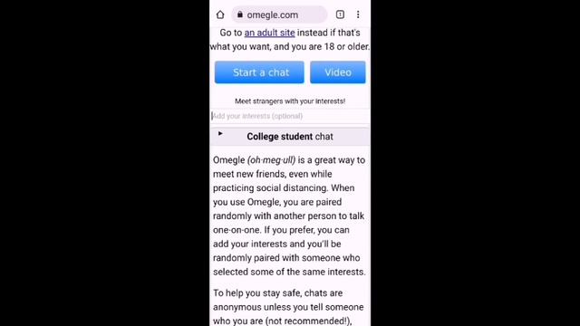 HOW TO USE OMEGLE IN Android mobile #tamil #omegle смотреть онлайн