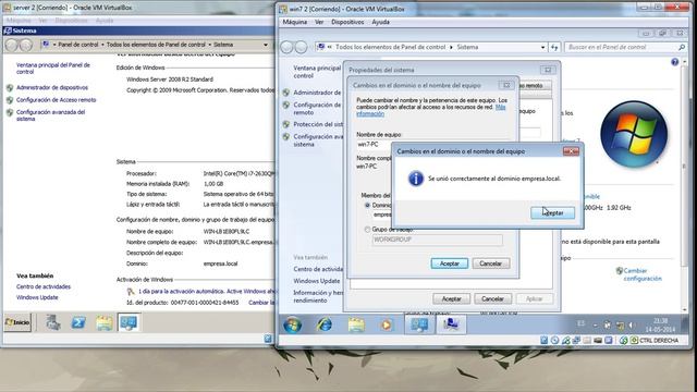 Conectar Server 2008 con Windows 7 смотреть онлайн