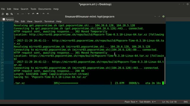 how to install popcorn time on ubuntu - linux mint - kali linux - backbox смотреть онлайн