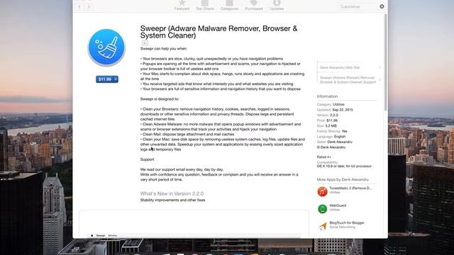 Sweeper(Adware,Malware,Remover,Browser&System Cleaner) смотреть онлайн