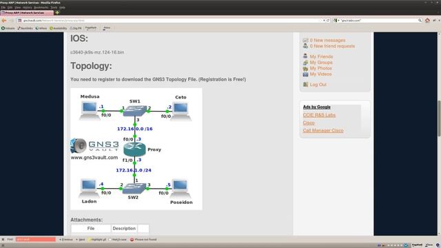 Proxy ARP lab in GNS3 смотреть онлайн