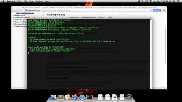 Installing FDS-SMV v6 on Mac OS X смотреть онлайн
