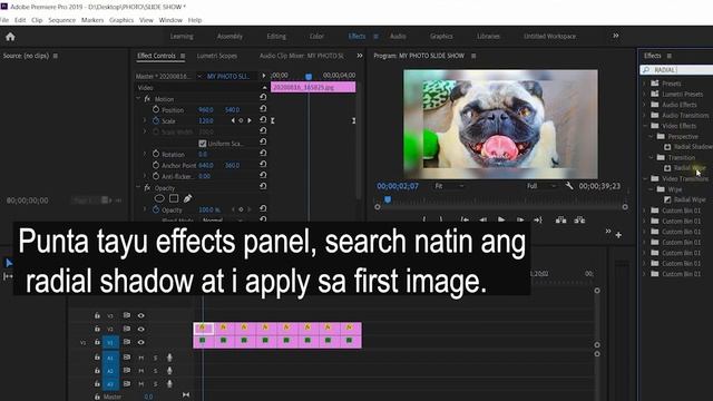 Creating A Simple Photo Slide Show with Adobe premiere Pro. смотреть онлайн