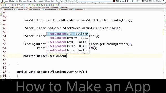How to Make an App - How to Make Android Apps Notifications смотреть онлайн