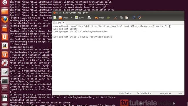 Ubuntu 12.10 cum se instaleaza adobe flash player смотреть онлайн