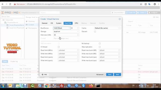 Tutorial Proxmox Bahasa Indonesia: Cara Membuat Virtual Machine di Proxmox VE 6.1 смотреть онлайн