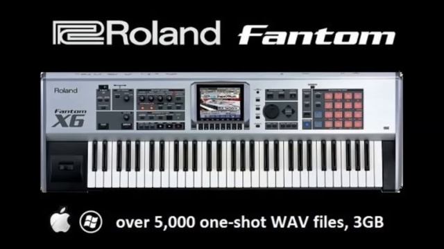 Roland Fantom Sample Pack, over 5,000 WAVs for Mac or PC, 3 GB смотреть онлайн