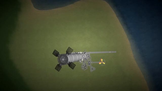 Autonomous booster landing in Kerbal Space Program смотреть онлайн