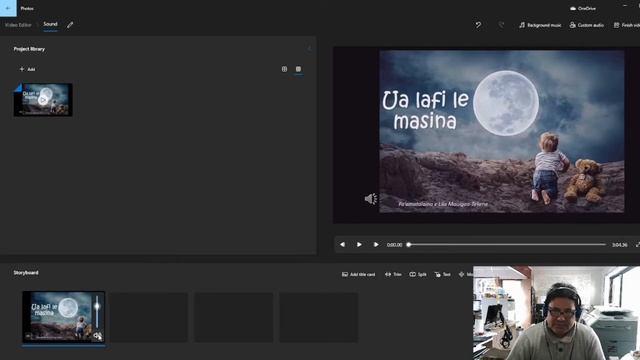 Using Windows Video Editor, adding custom background music and removing clip audio смотреть онлайн